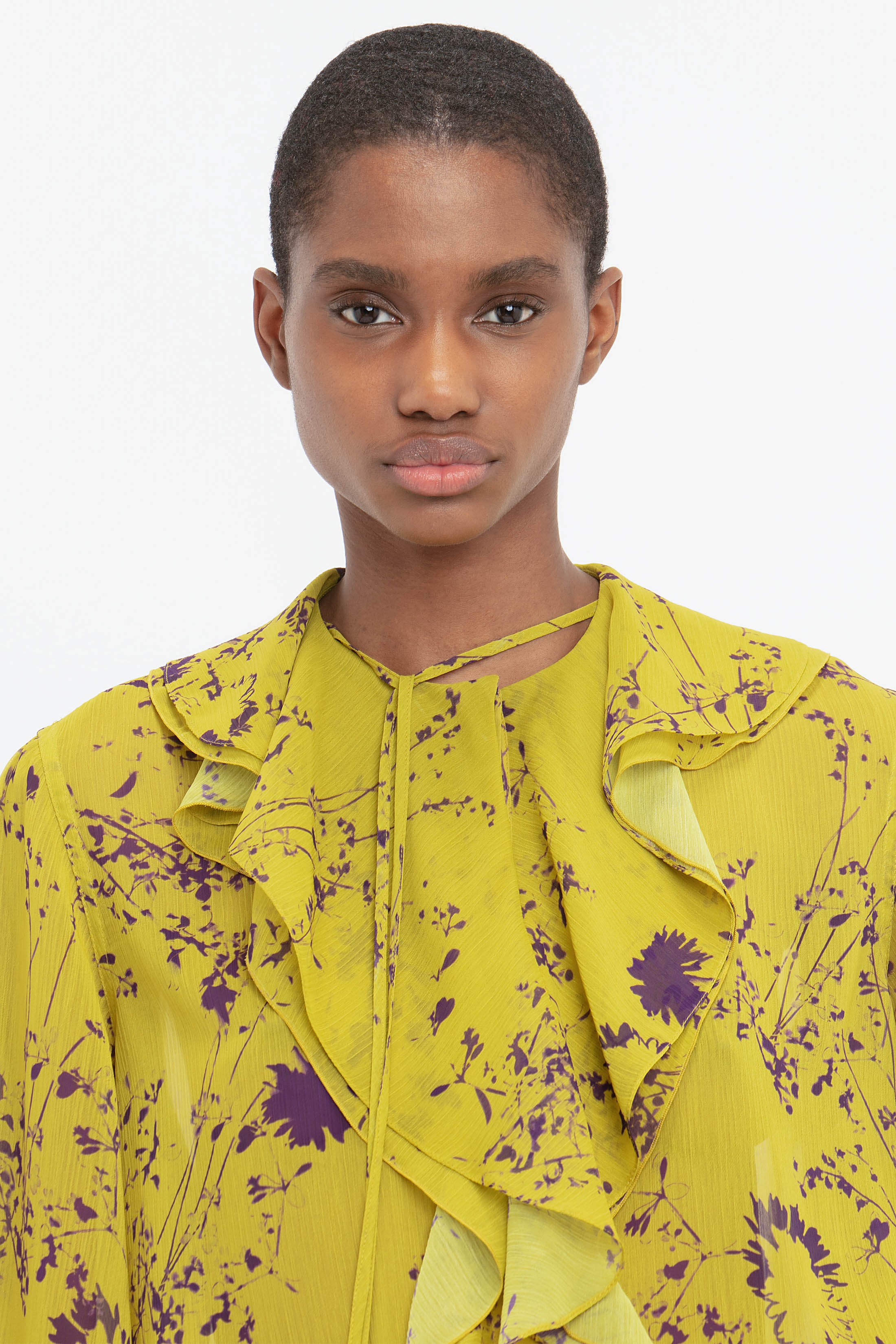 Romantic Blouse In Yellow Ochre - 5