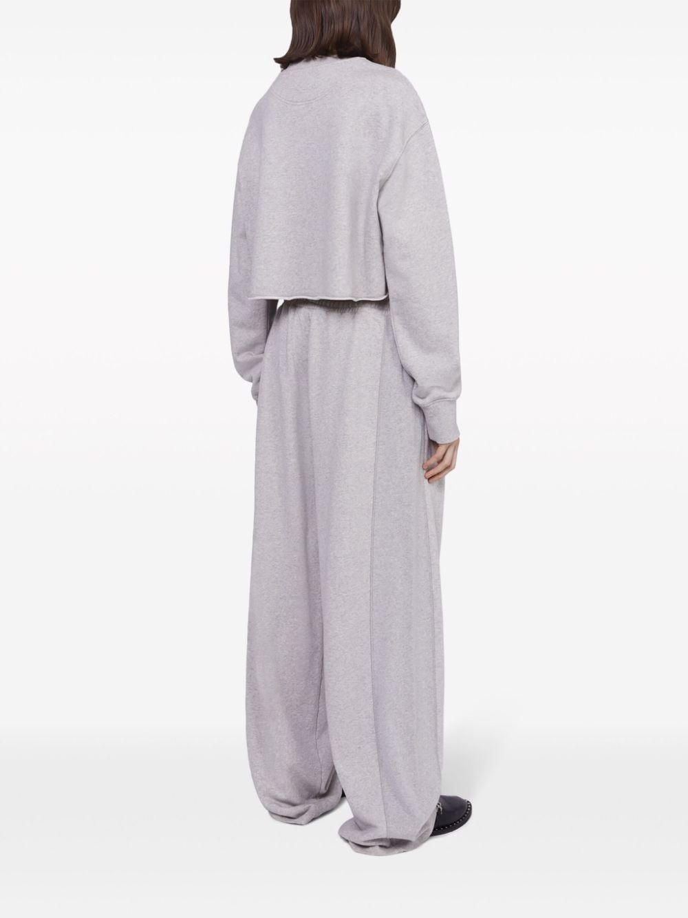 S-Wave drawstring organic cotton track pants - 3