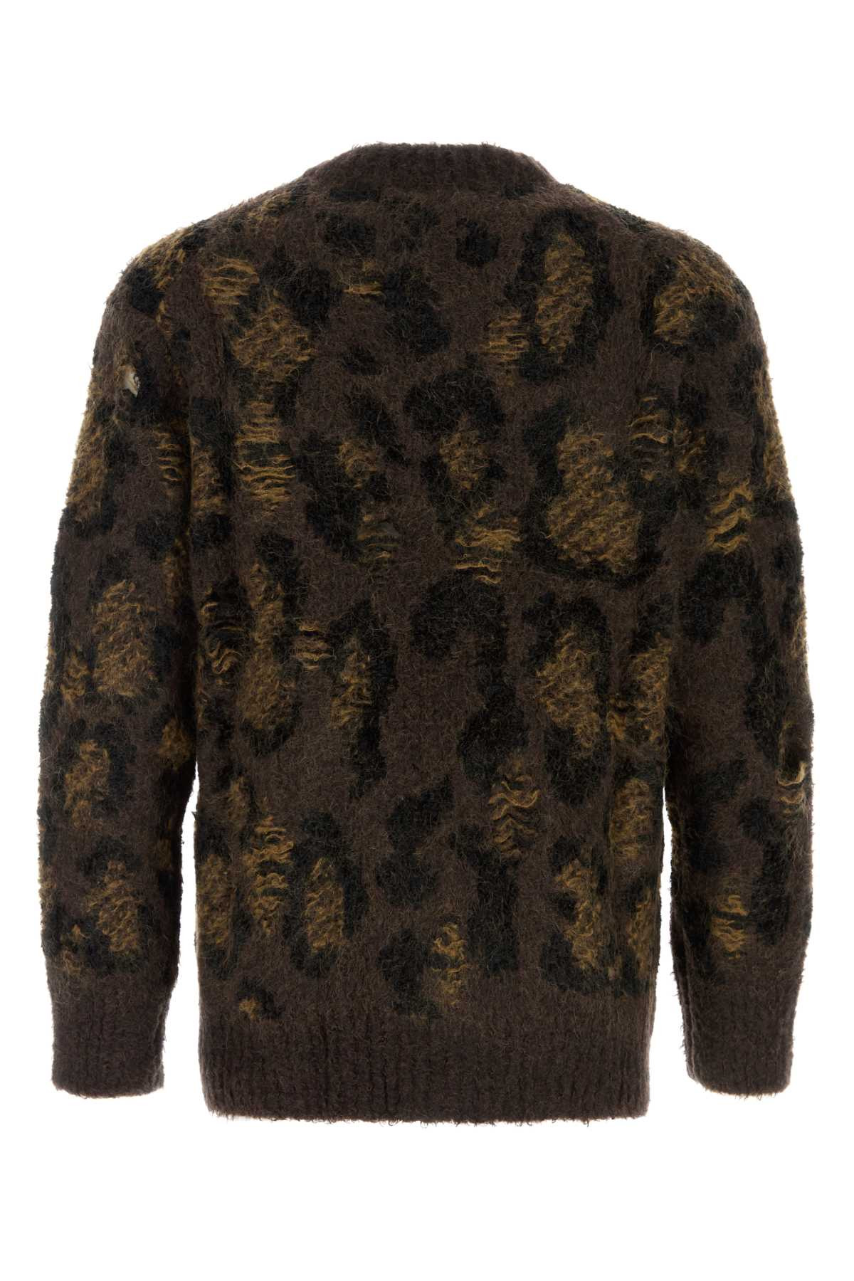 Junya Watanabe Men Embroidered Wool Blend Sweater - 2