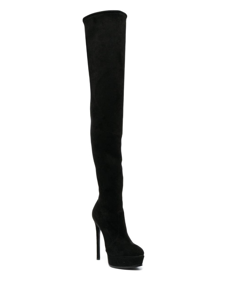 CASADEI Flora 140mm above-knee platform boots outlook