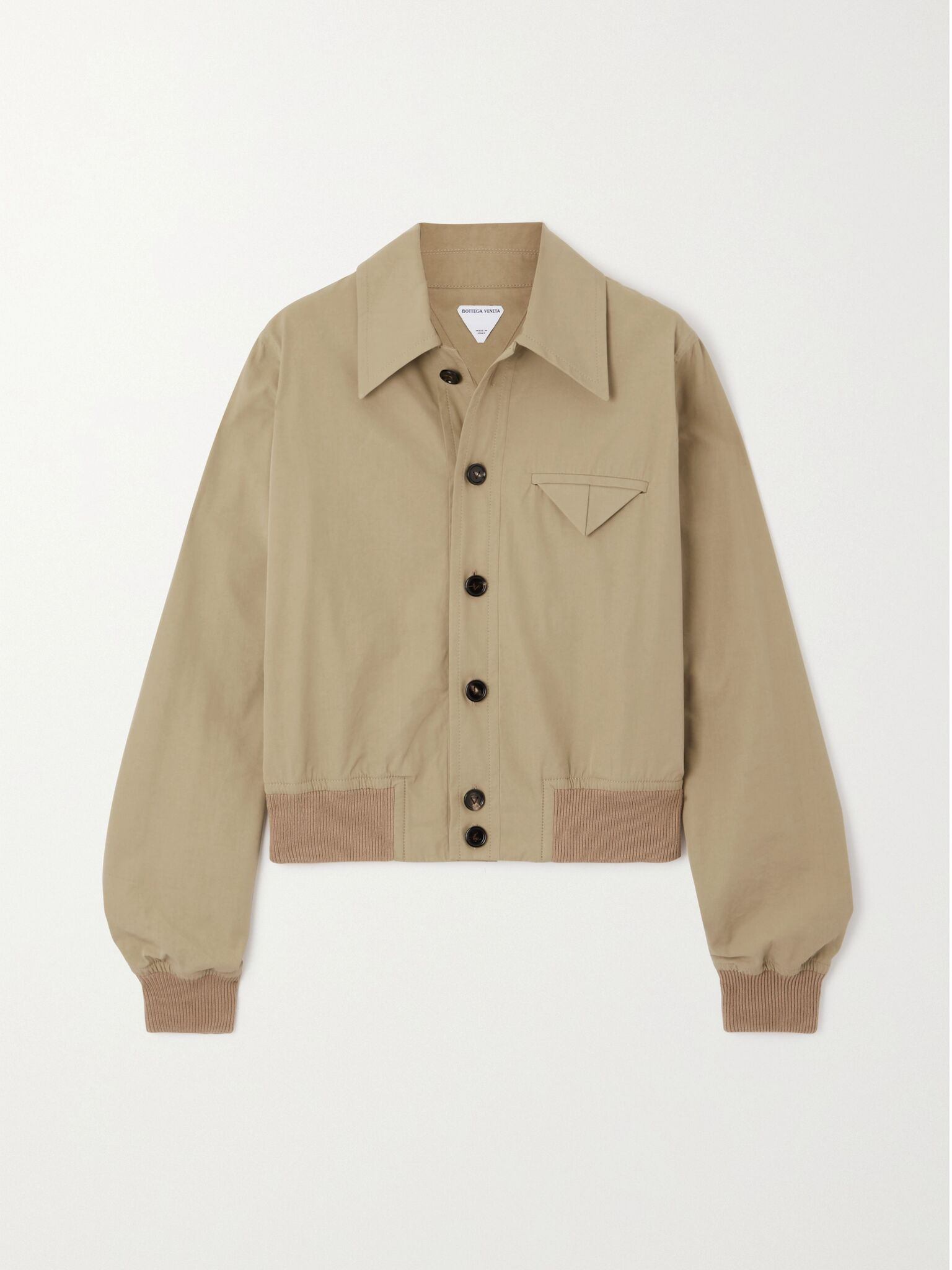 Cotton-blend jacket Brown - 1