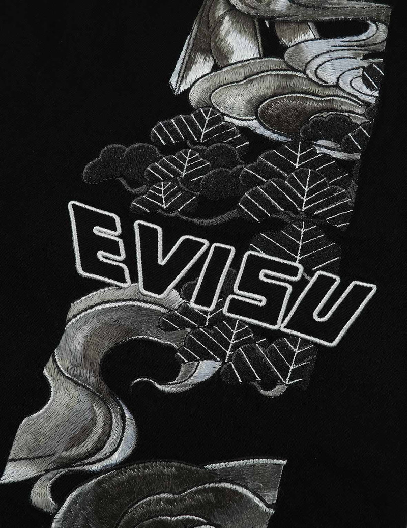 EAGLE-PATTERN DAICOCK EMBROIDERY  DENIM JOGGER PANTS 9