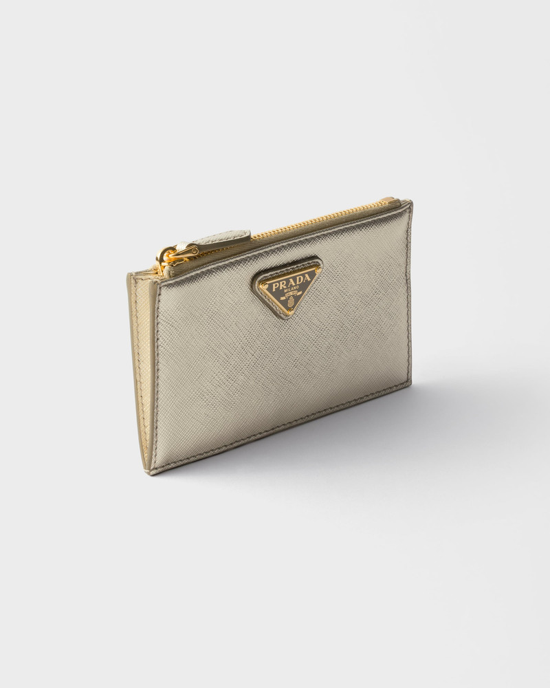 Prada Saffiano leather card holder outlook