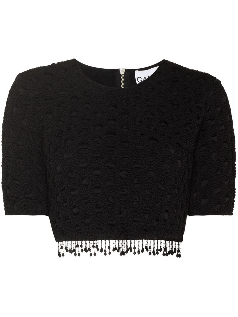 beaded tassels crochet crop top 1