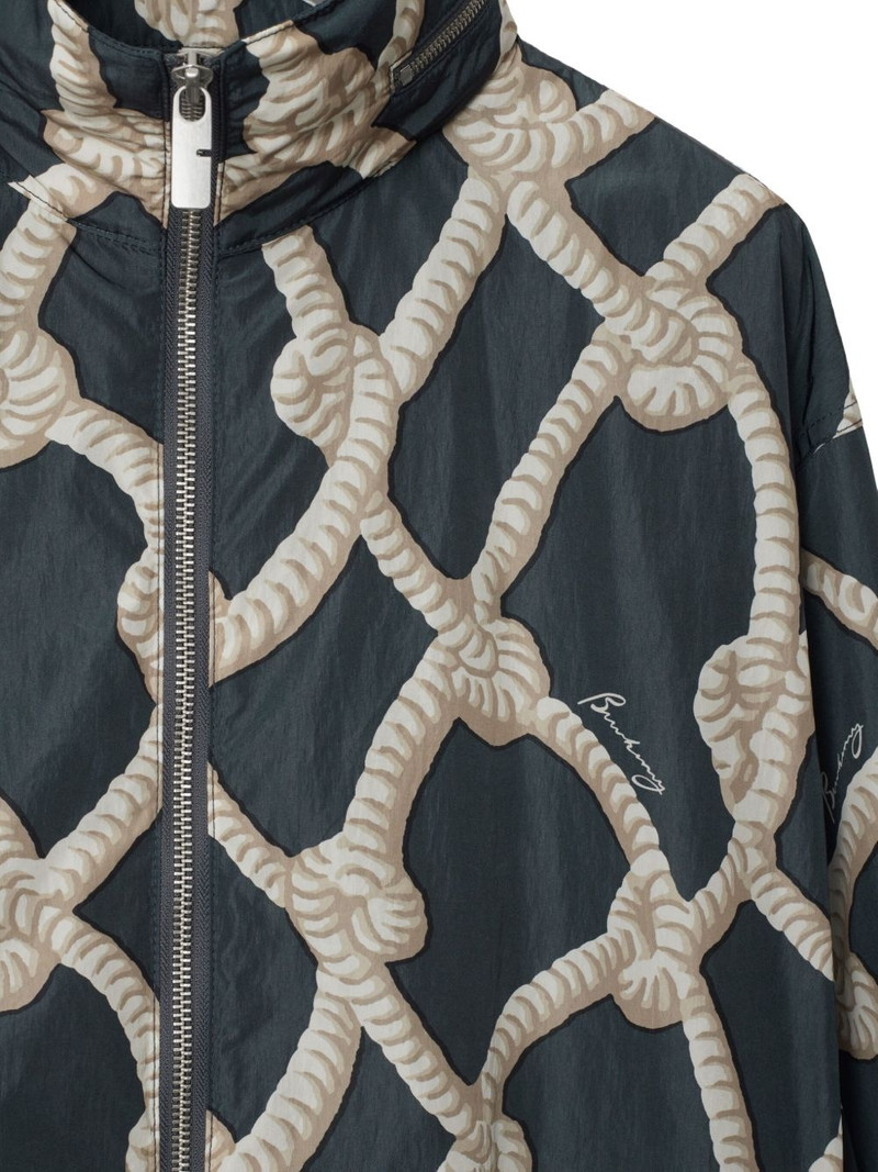 Burberry knot-print bomber jacket outlook
