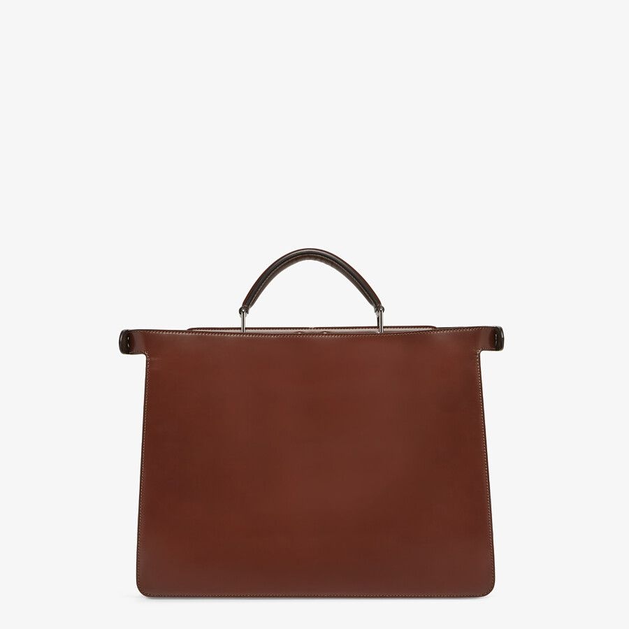 Brown leather bag - 4