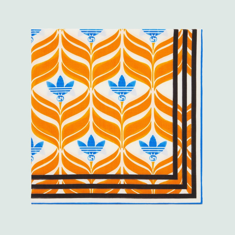 GUCCI adidas x Gucci cotton voile scarf outlook