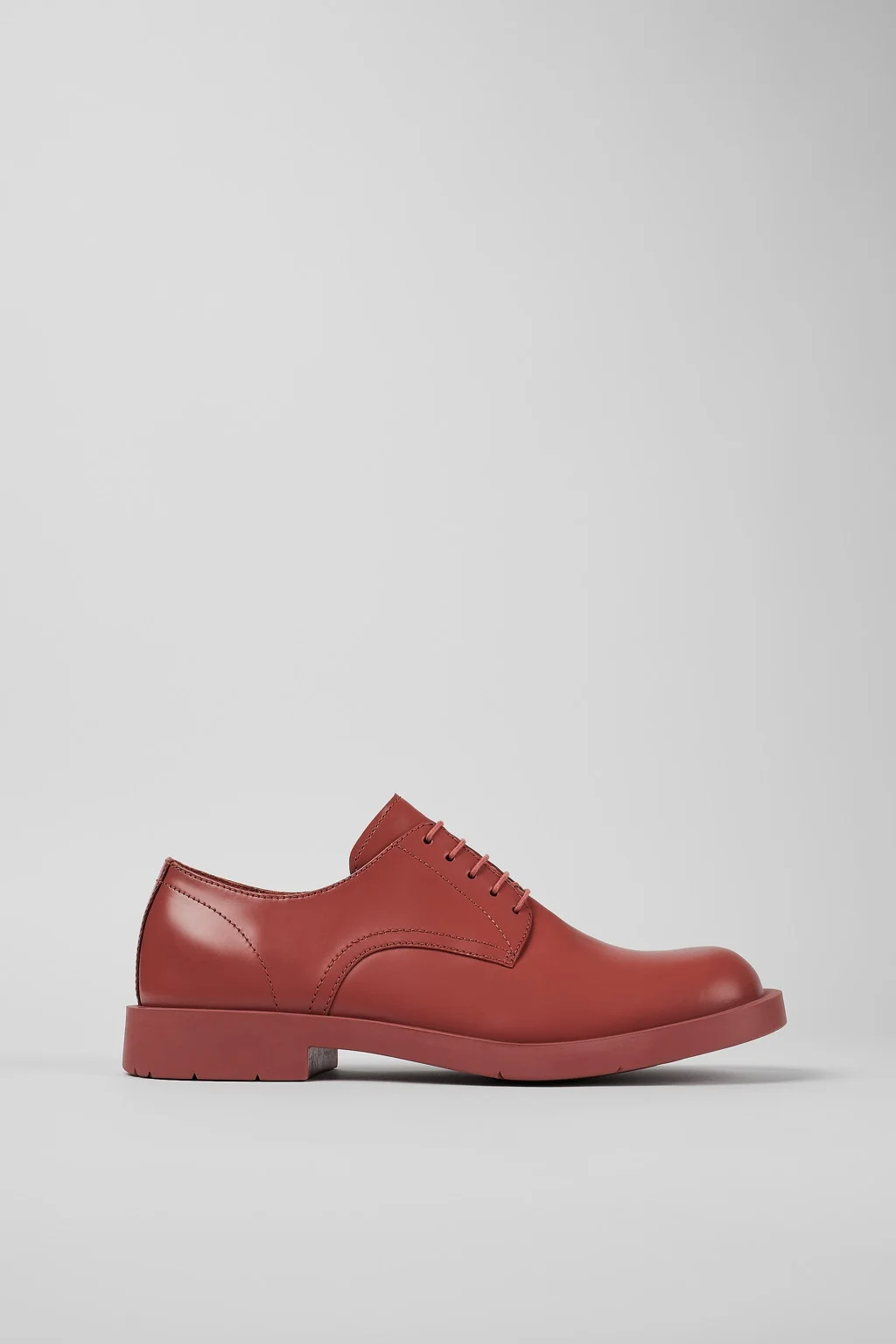 Red Leather Blucher - 1