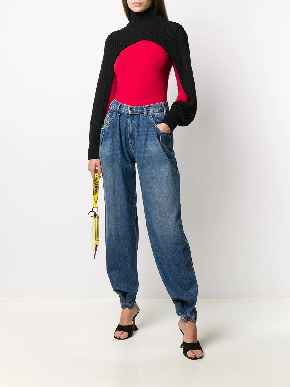 cropped virgin wool top - 2