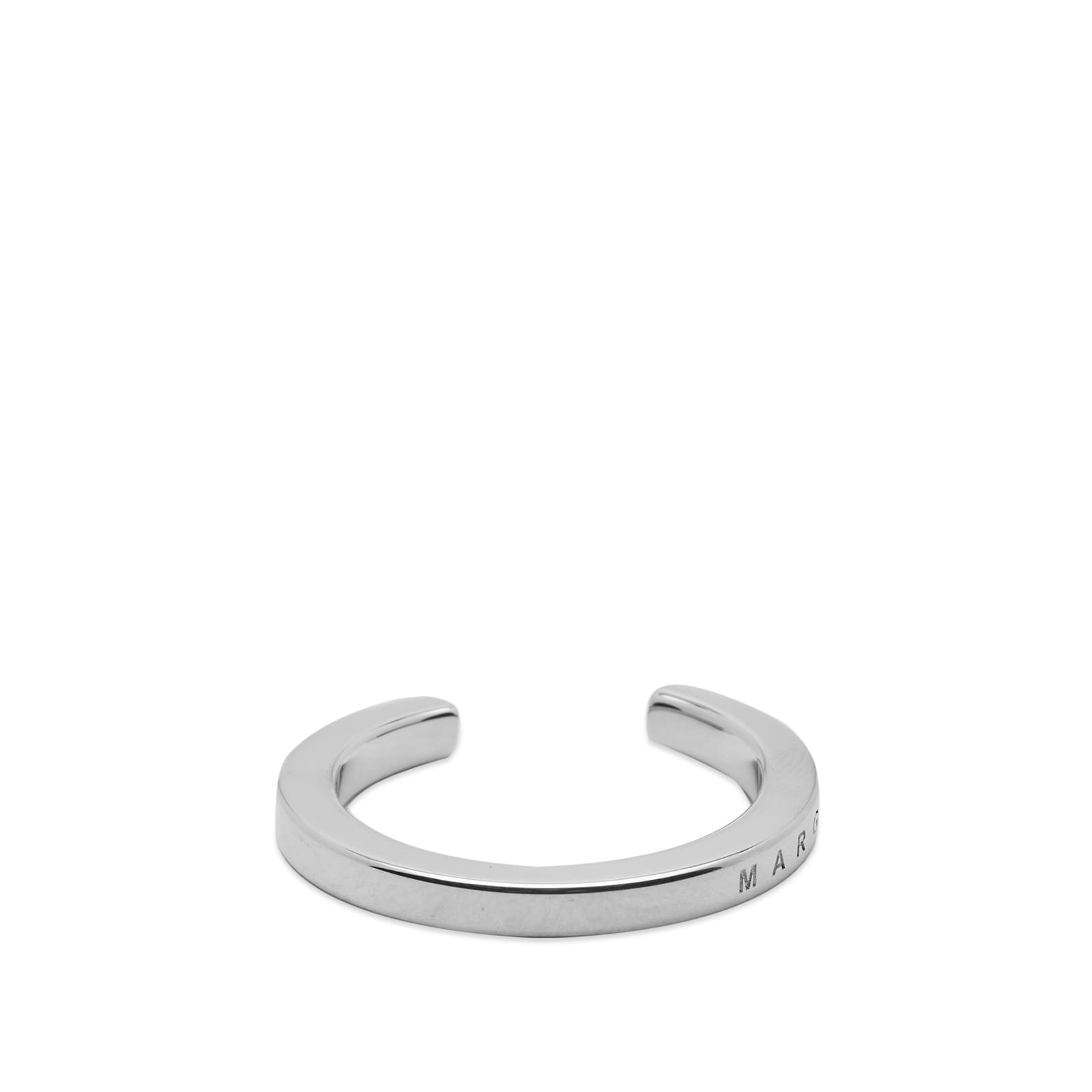 MM6 Maison Margiela Slim Text Logo Ring - 1