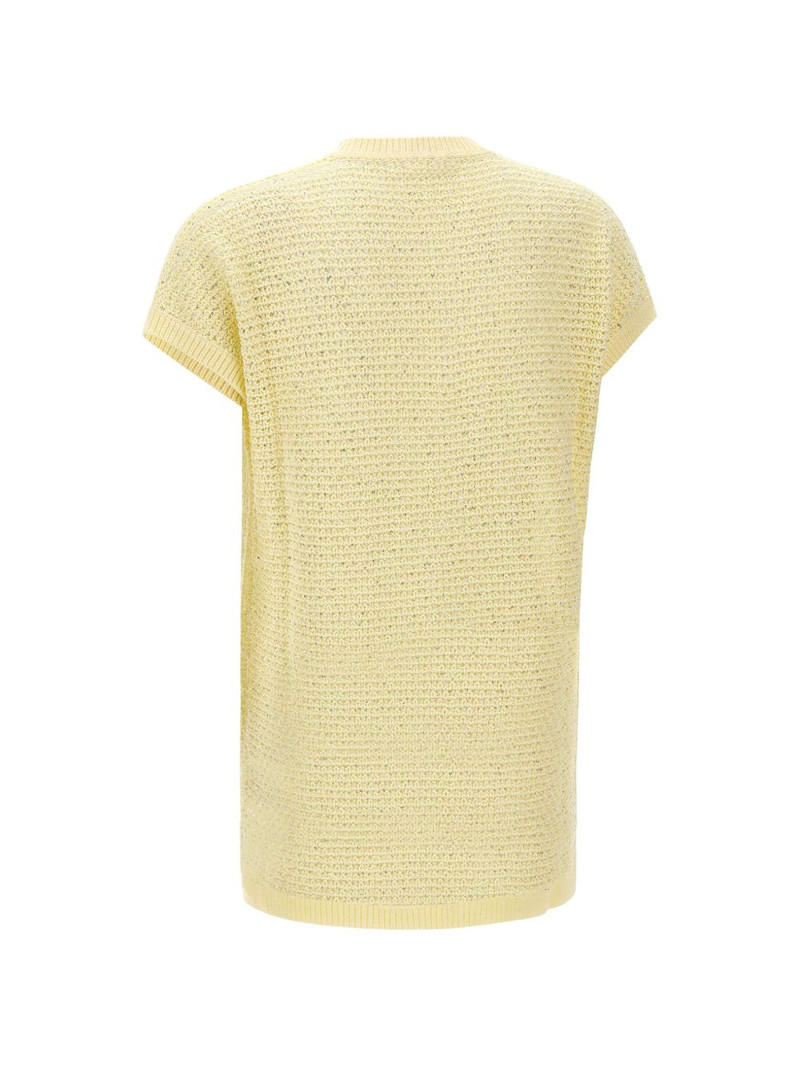 micro sequins V-neck sweater 4