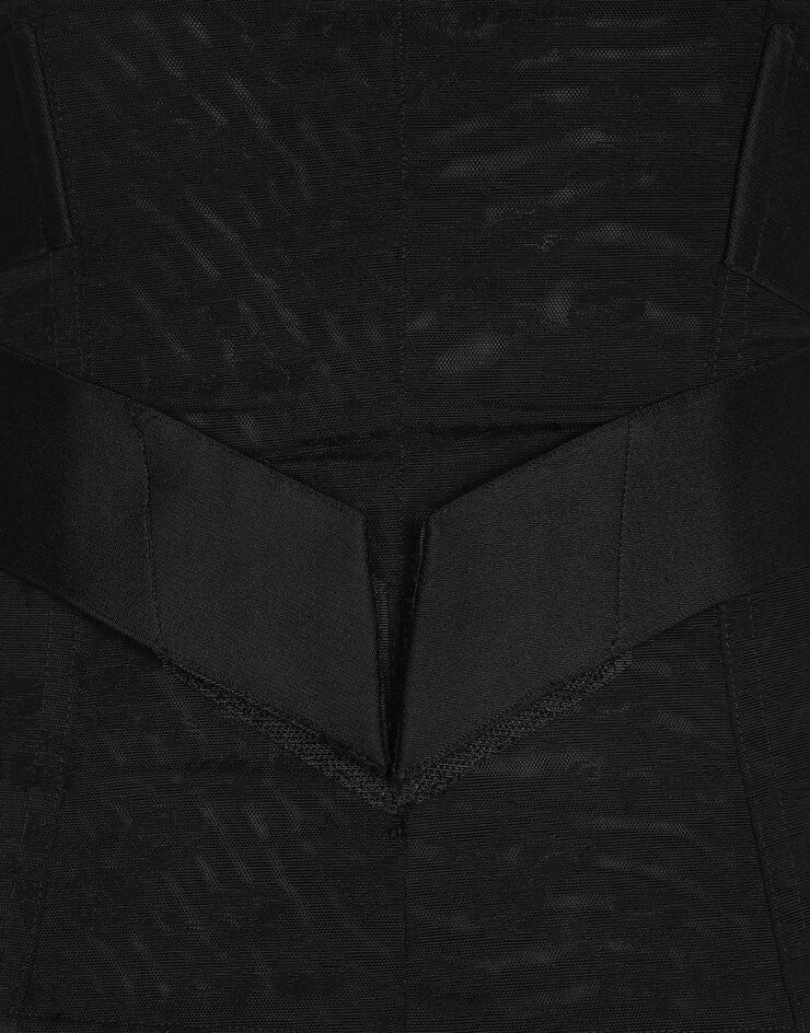 Corset-style belt with branded stretch crossover bands - 5