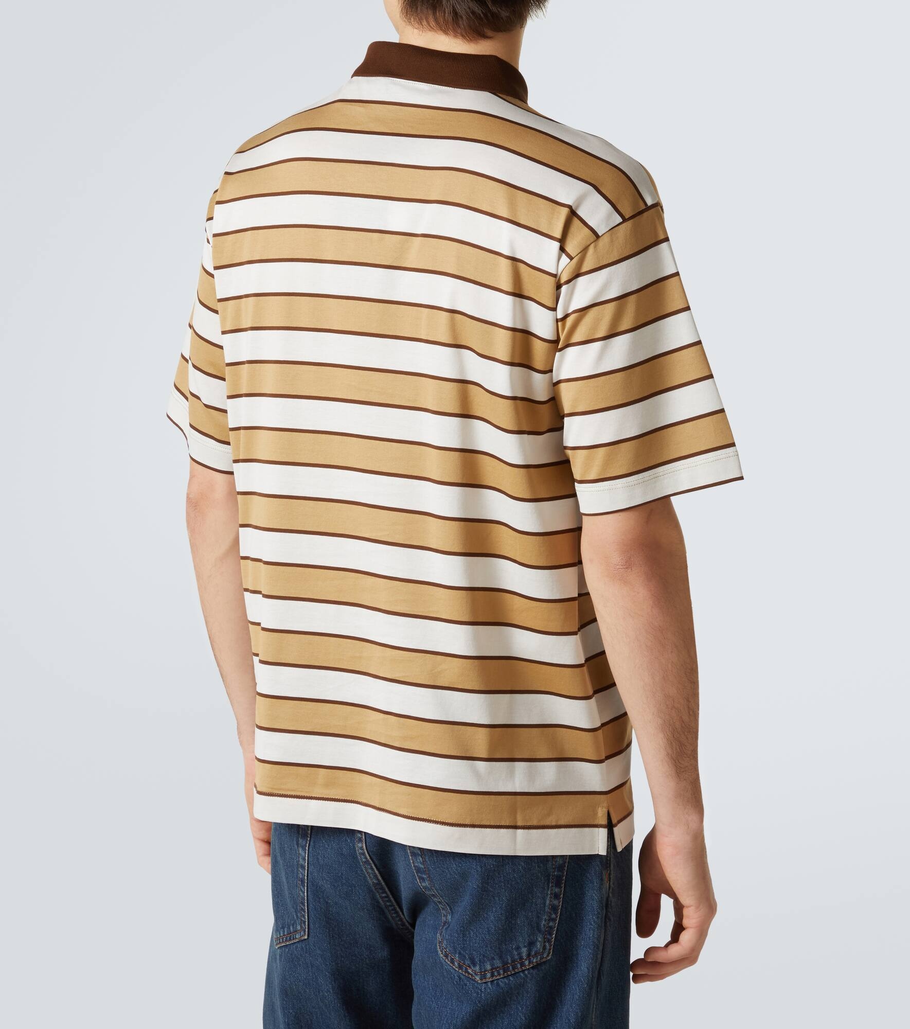 Striped cotton polo shirt - 4