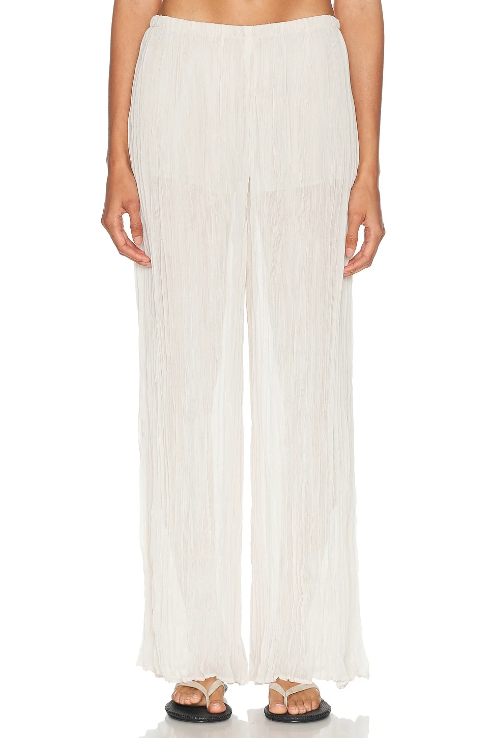 Plisse Palazzo Pant - 1