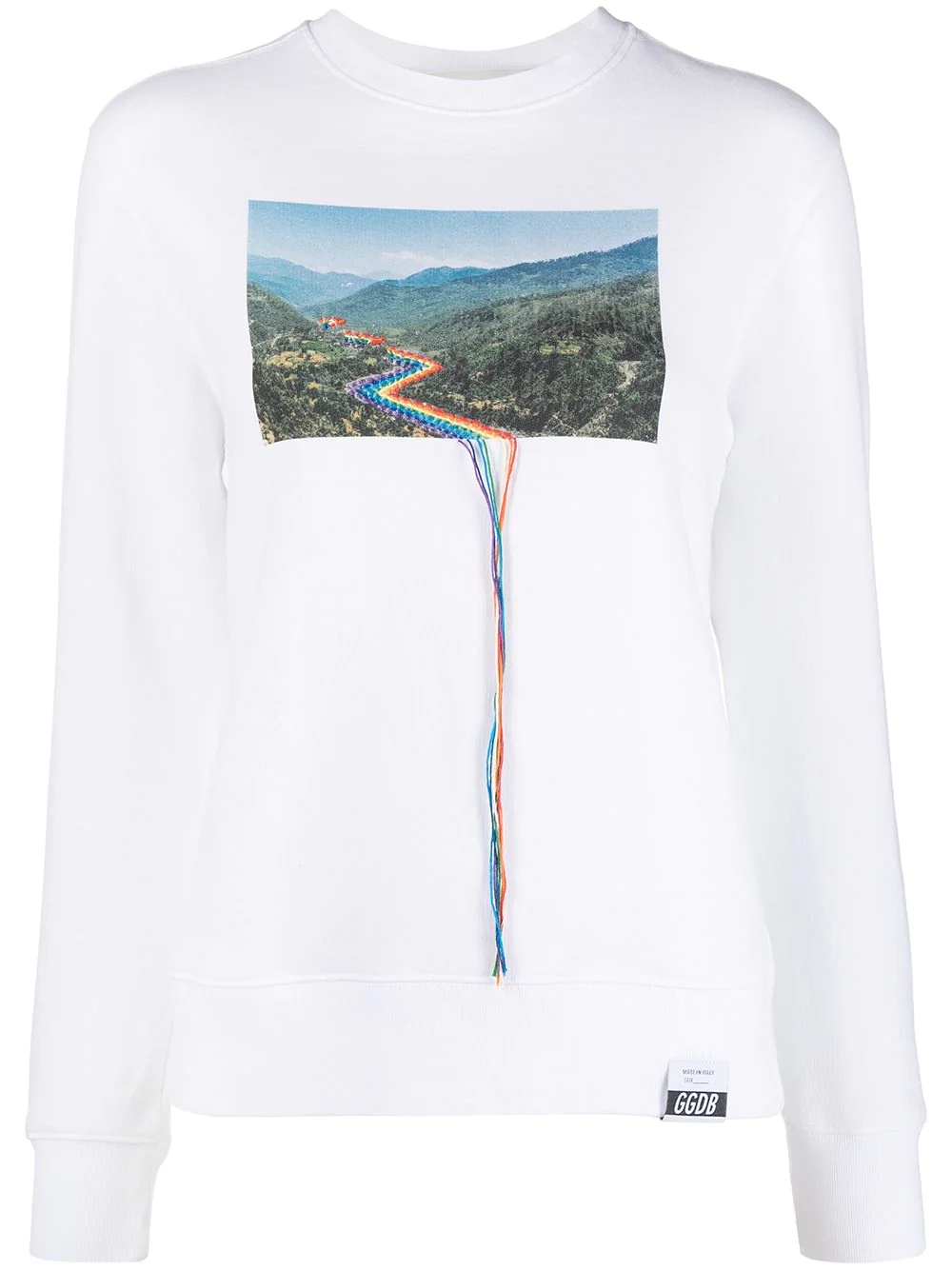 long-sleeved photograph-print T-shirt - 1