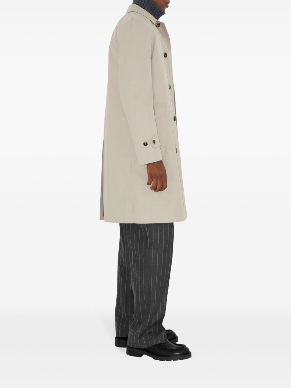 cotton-blend coat - 2