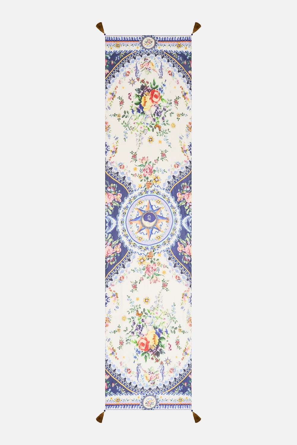 LONG SILK CRINKLE CHIFFON SCARF - 2