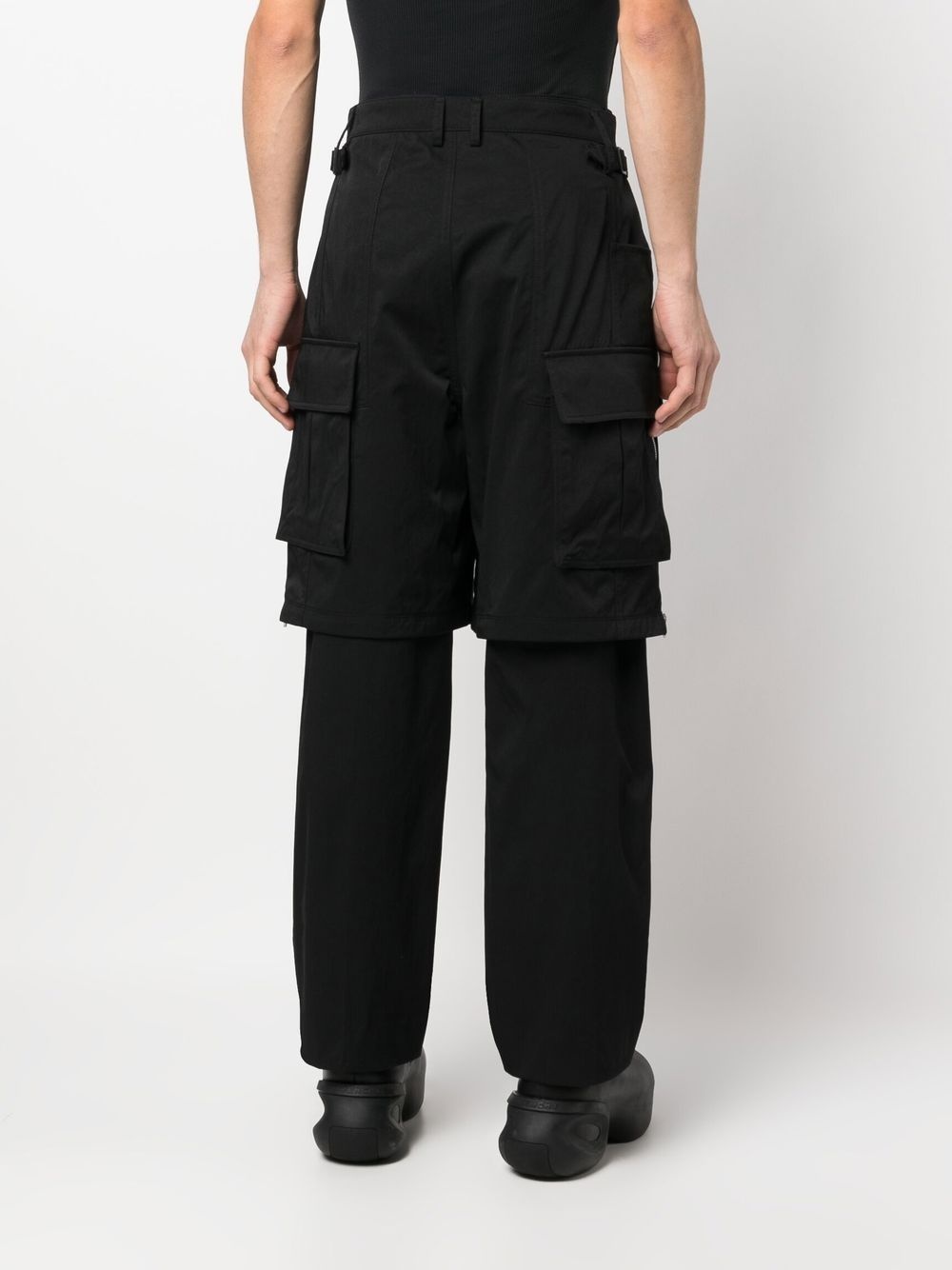 straight-leg cargo trousers - 4