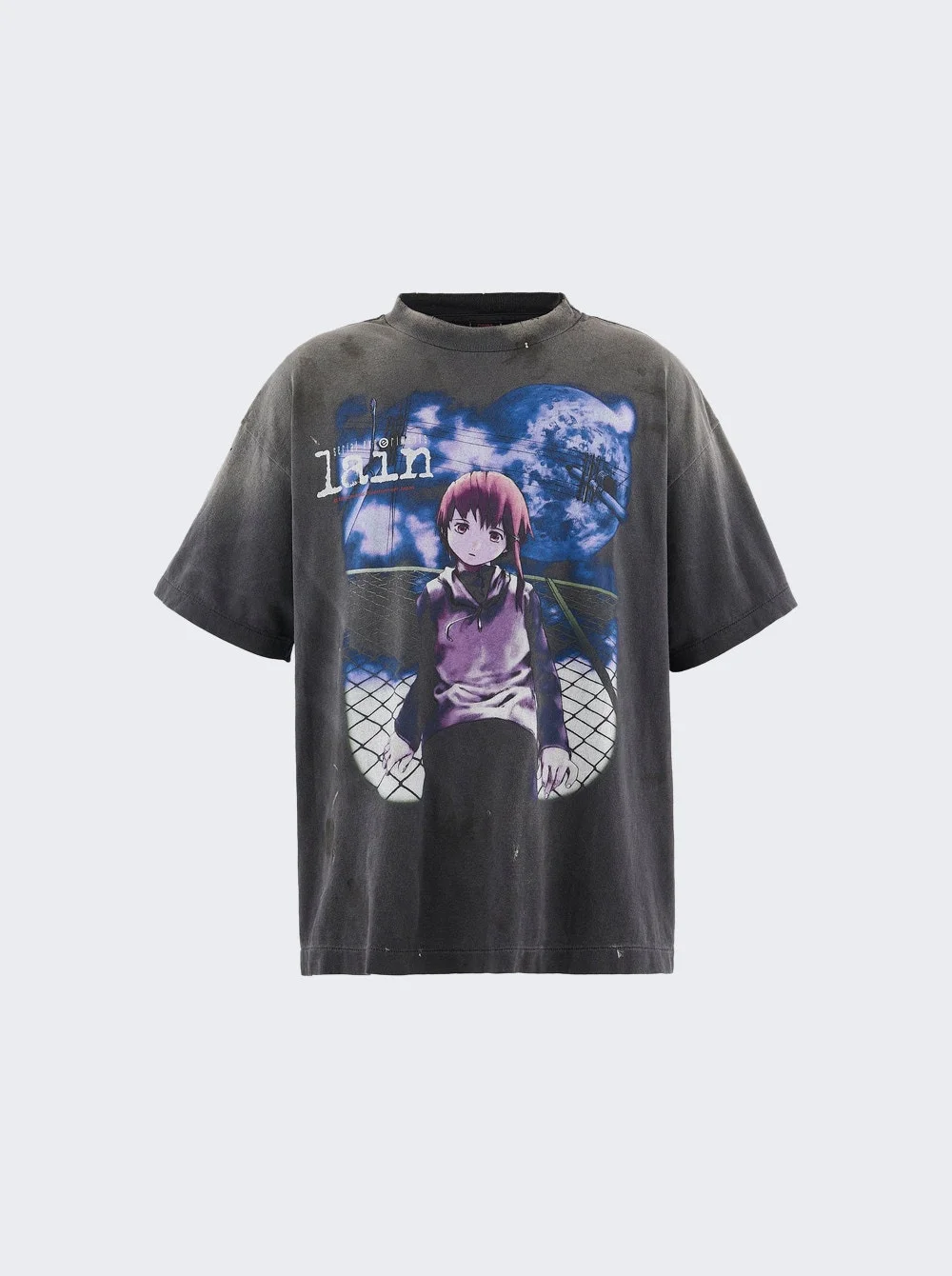 Lain Short Sleeve Tee Black - 1