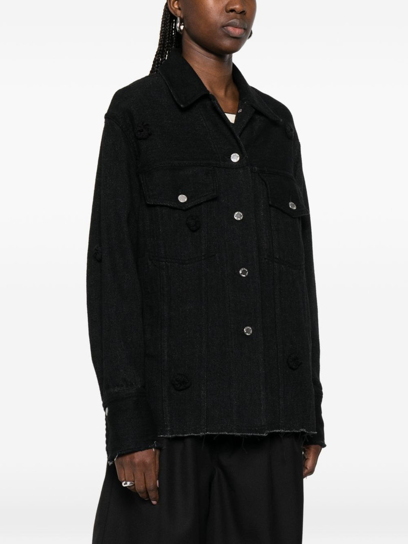 'Daisy' button distressed jacket 3
