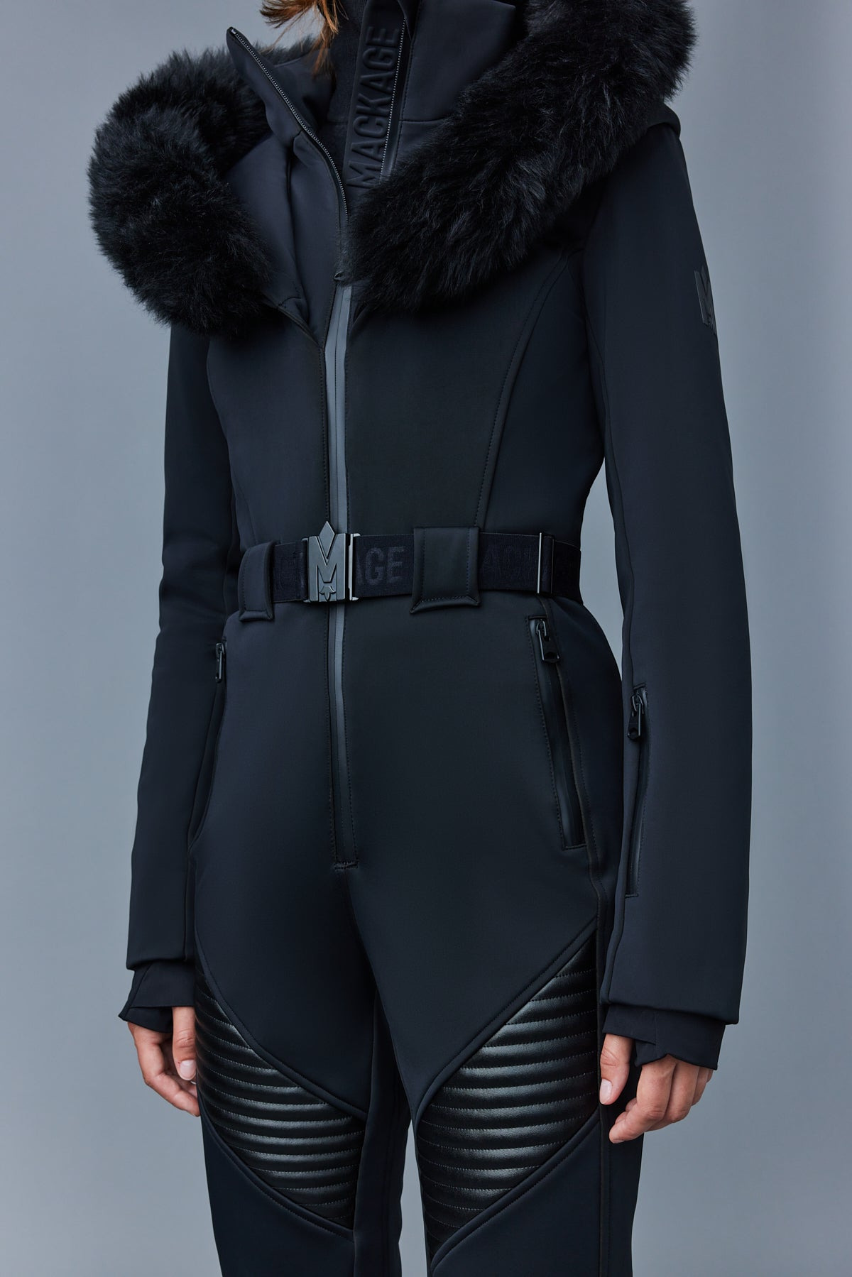 ELLE-SH Agile-360 down ski suit with removable hood - 5