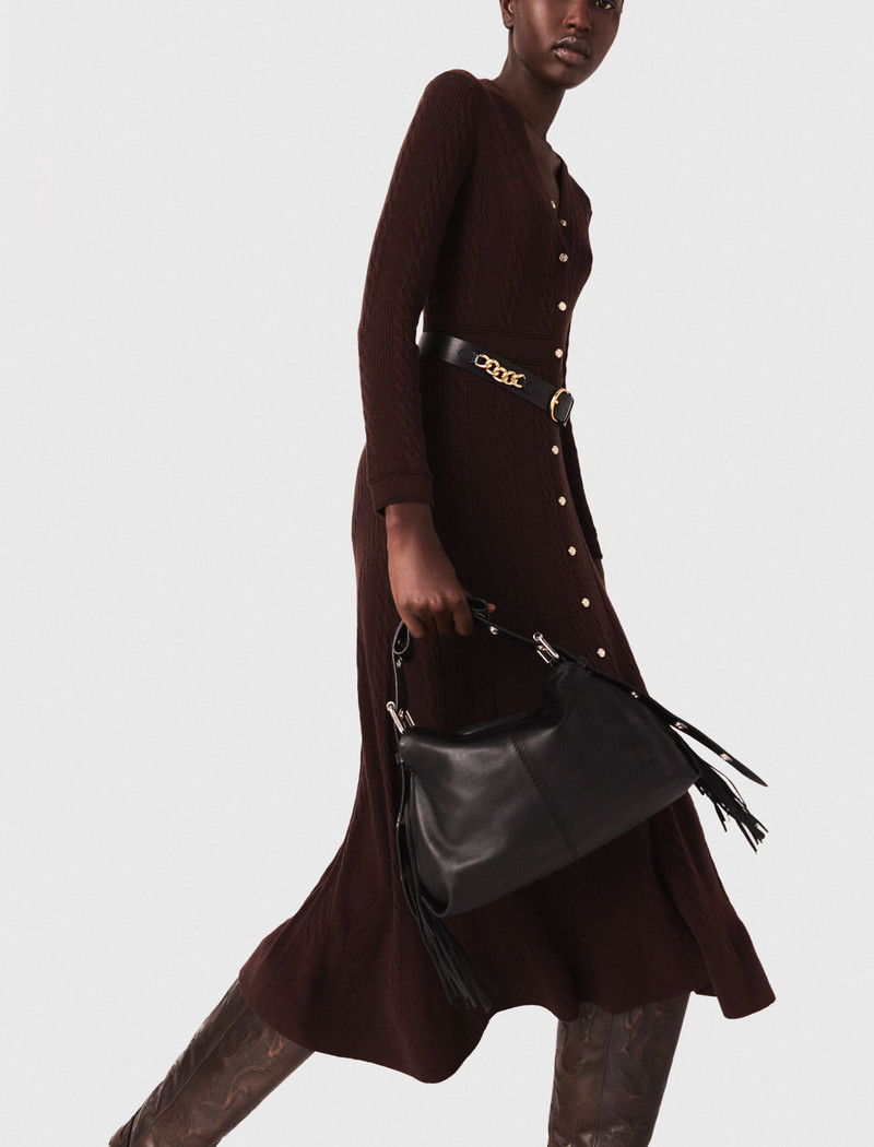 Knit midi dress with buttons 3