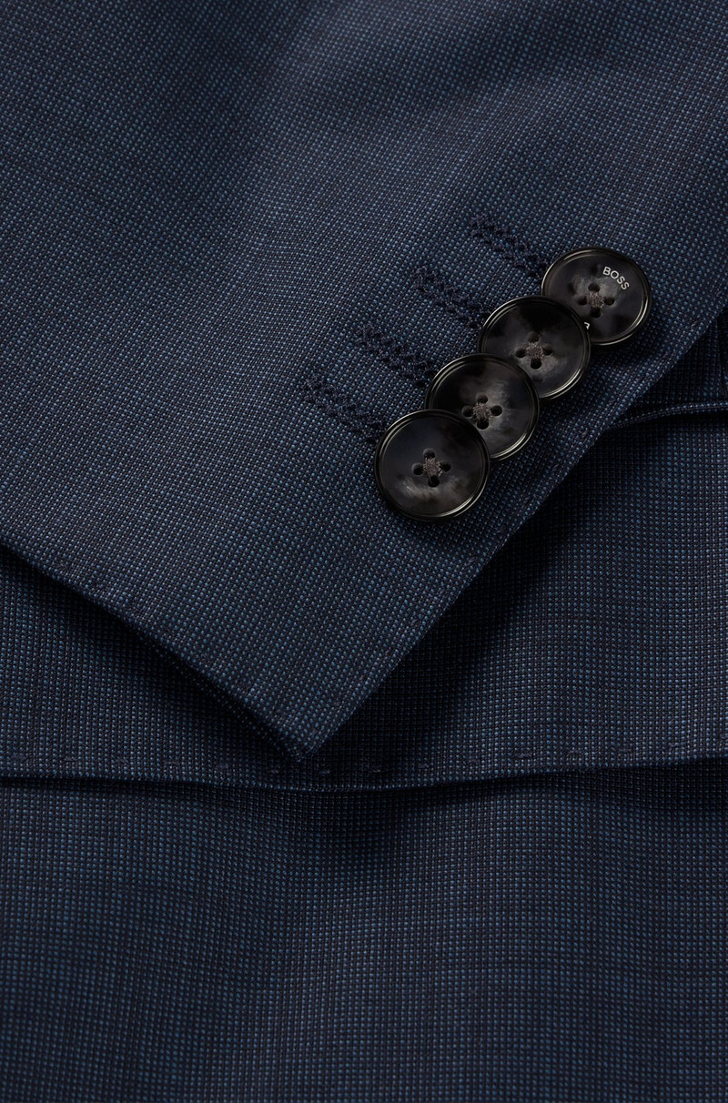 SLIM-FIT SUIT IN MICRO-PATTERNED WOOL 9