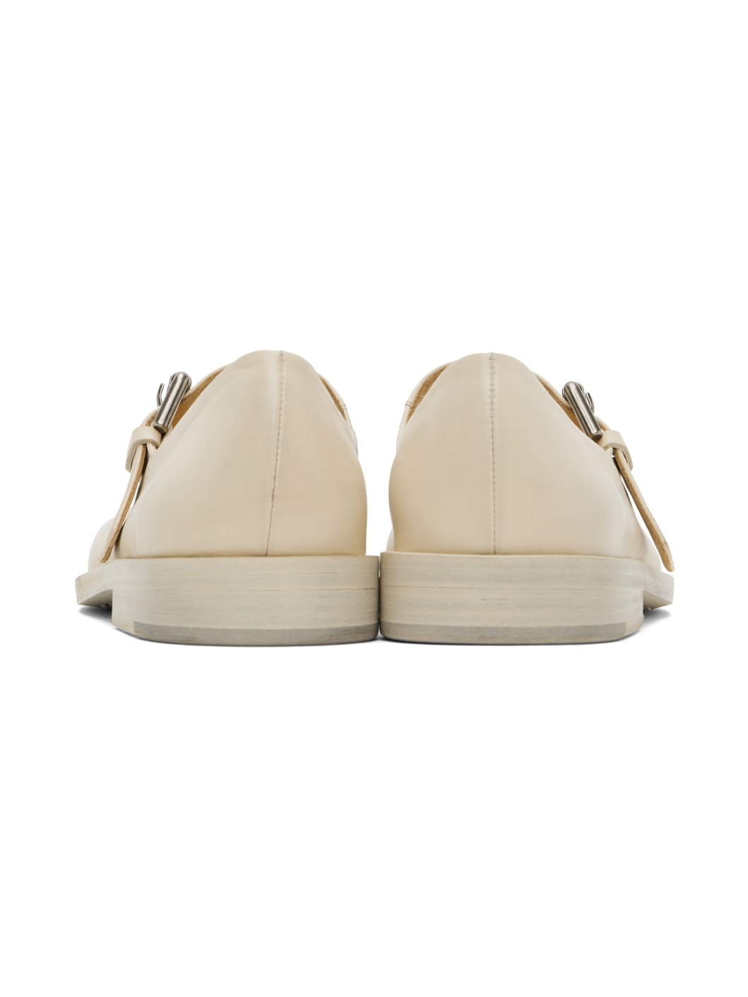 Beige Mary Jane Loafers - 2