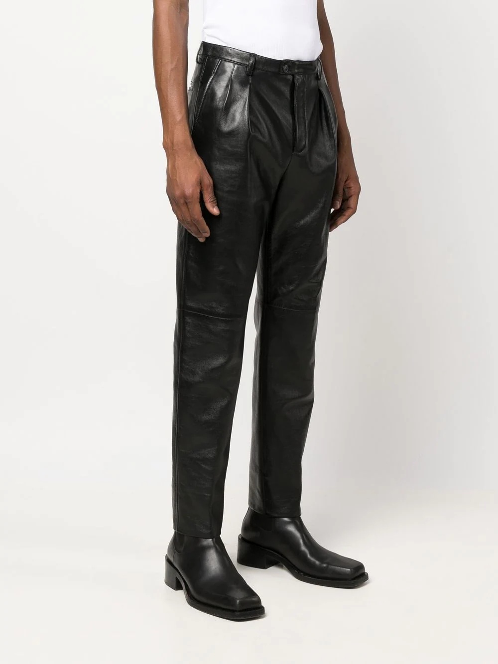 high-rise tapered trousers - 3