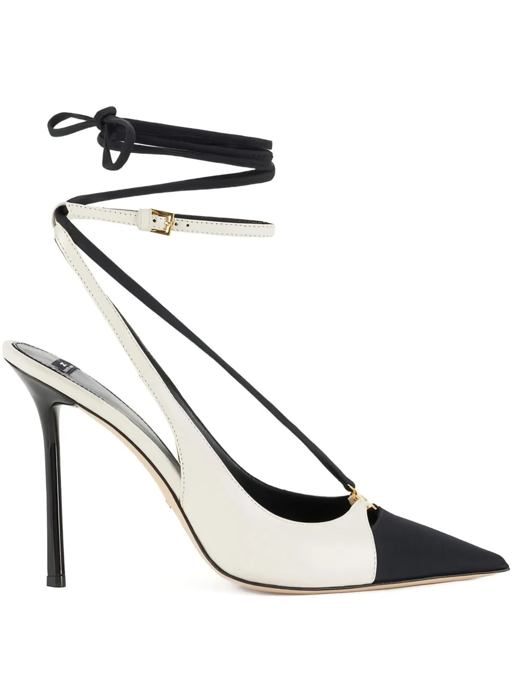 two-toned stiletto-heel pumps - 1