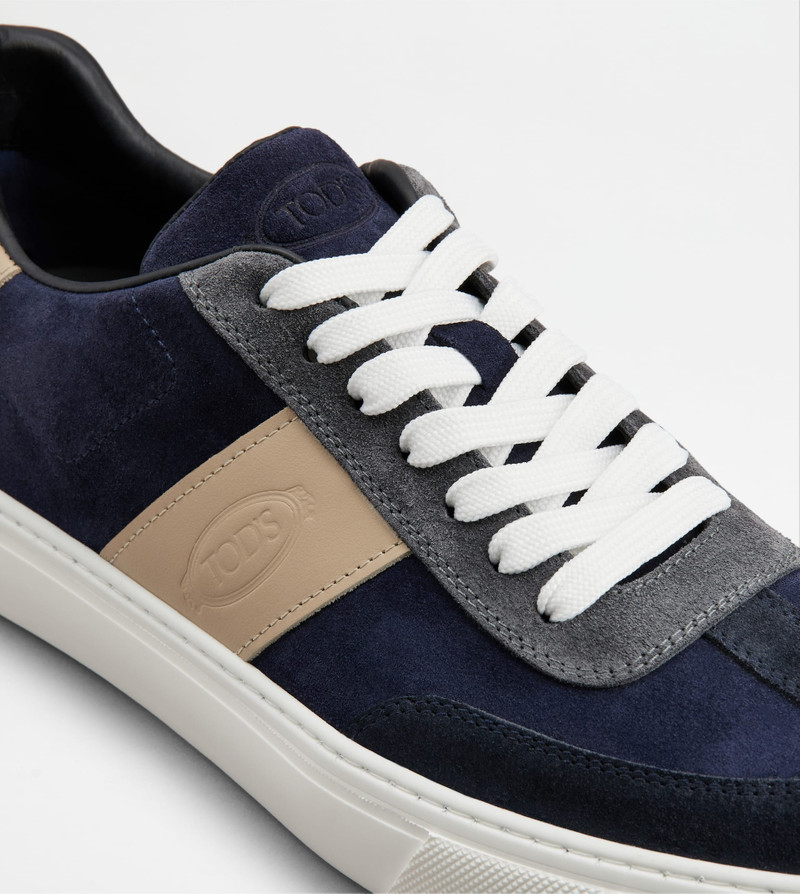 SNEAKERS IN SUEDE - BEIGE, GREY, BLUE 6