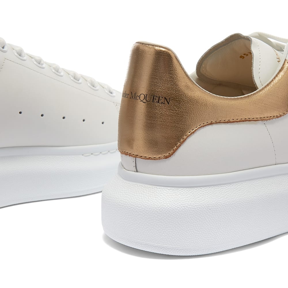 Alexander McQueen Metallic Heel Tab Wedge Sole Sneaker - 4