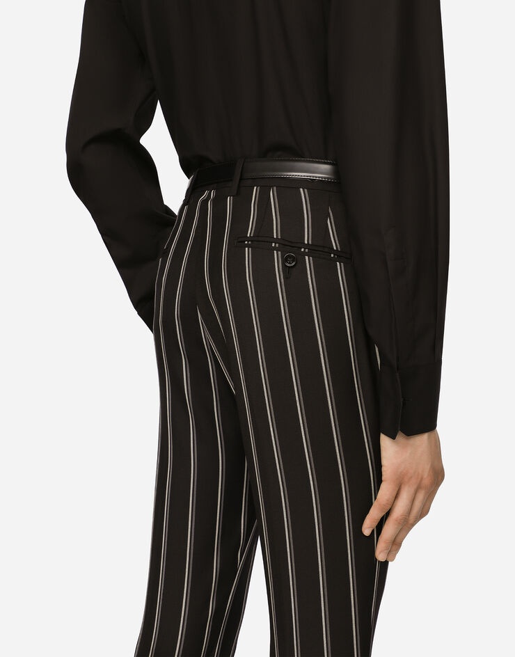 Pinstripe wool Sicilia-fit suit - 7