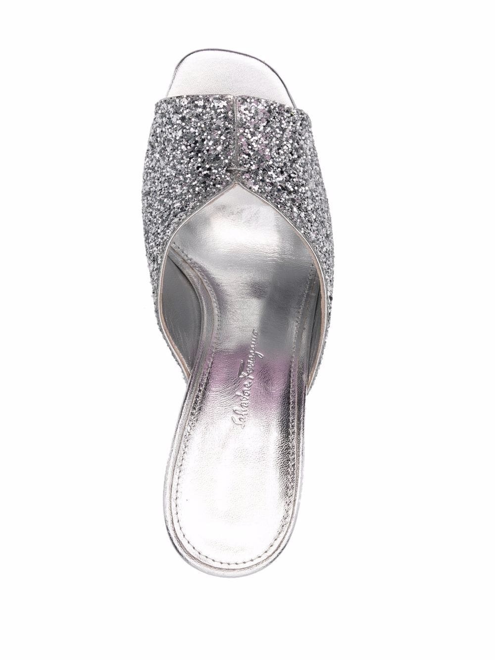 metallic glitter sandals - 4