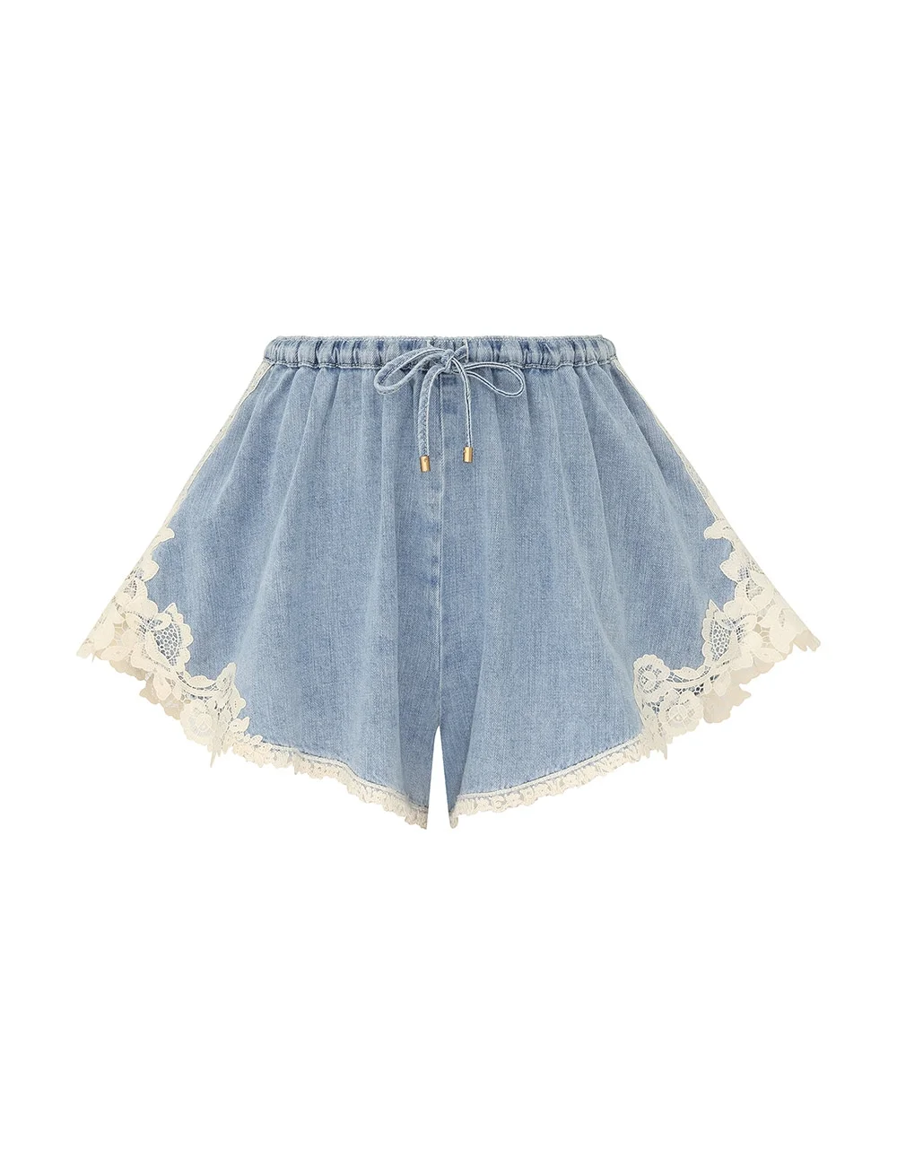 FAIRLIGHT DENIM LACE SHORT - 1