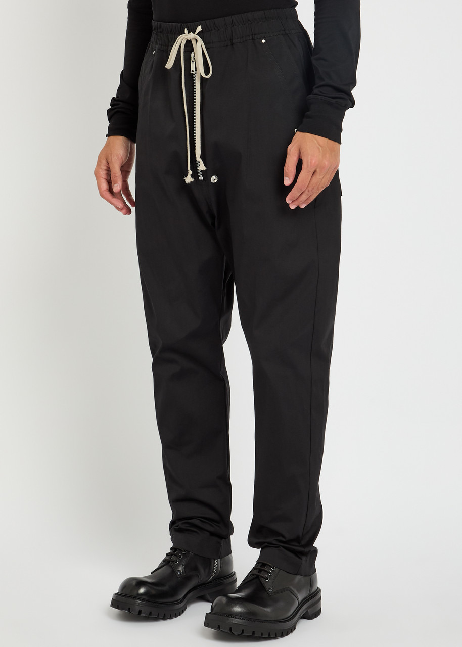 Rick Owens Bela Tapered-leg Stretch-cotton Trousers - 2