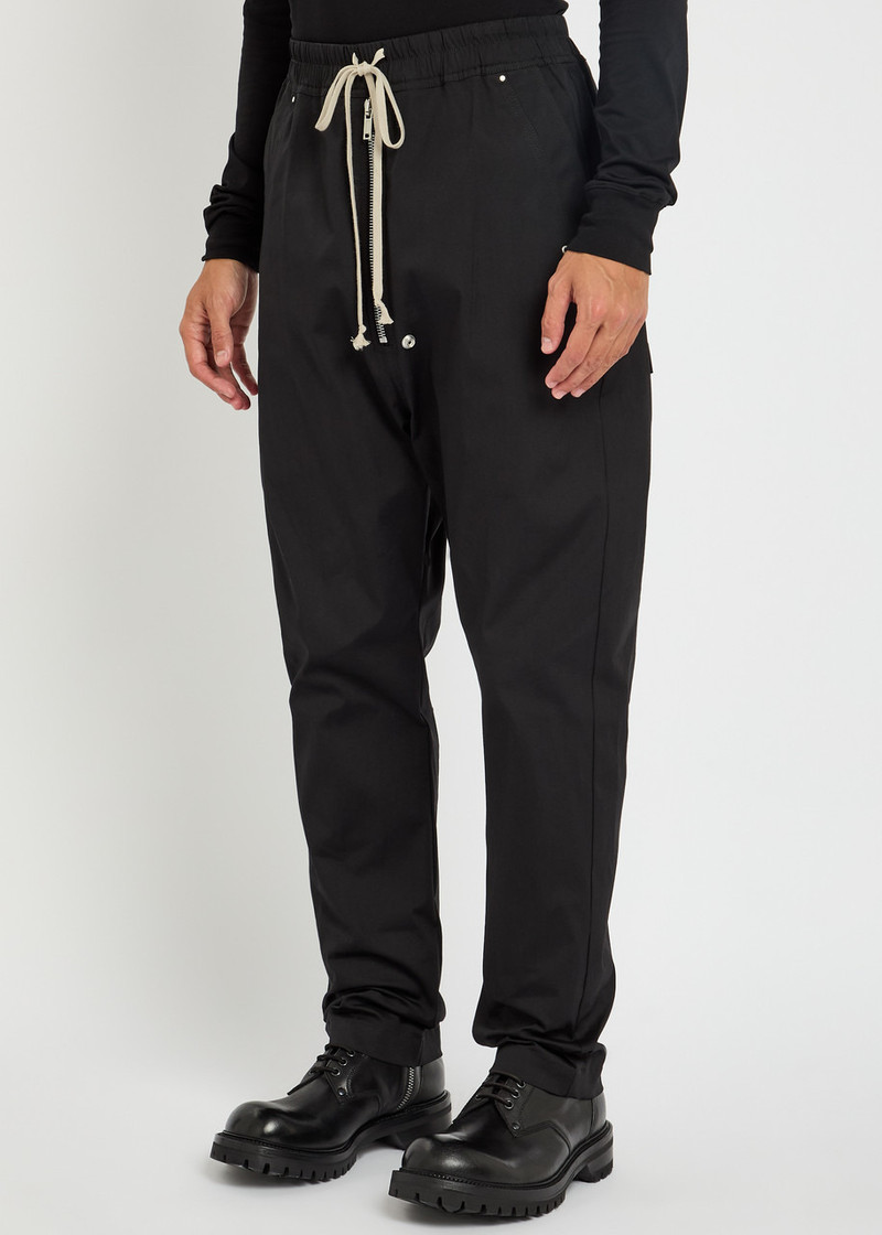 Rick Owens Rick Owens Bela Tapered-leg Stretch-cotton Trousers outlook
