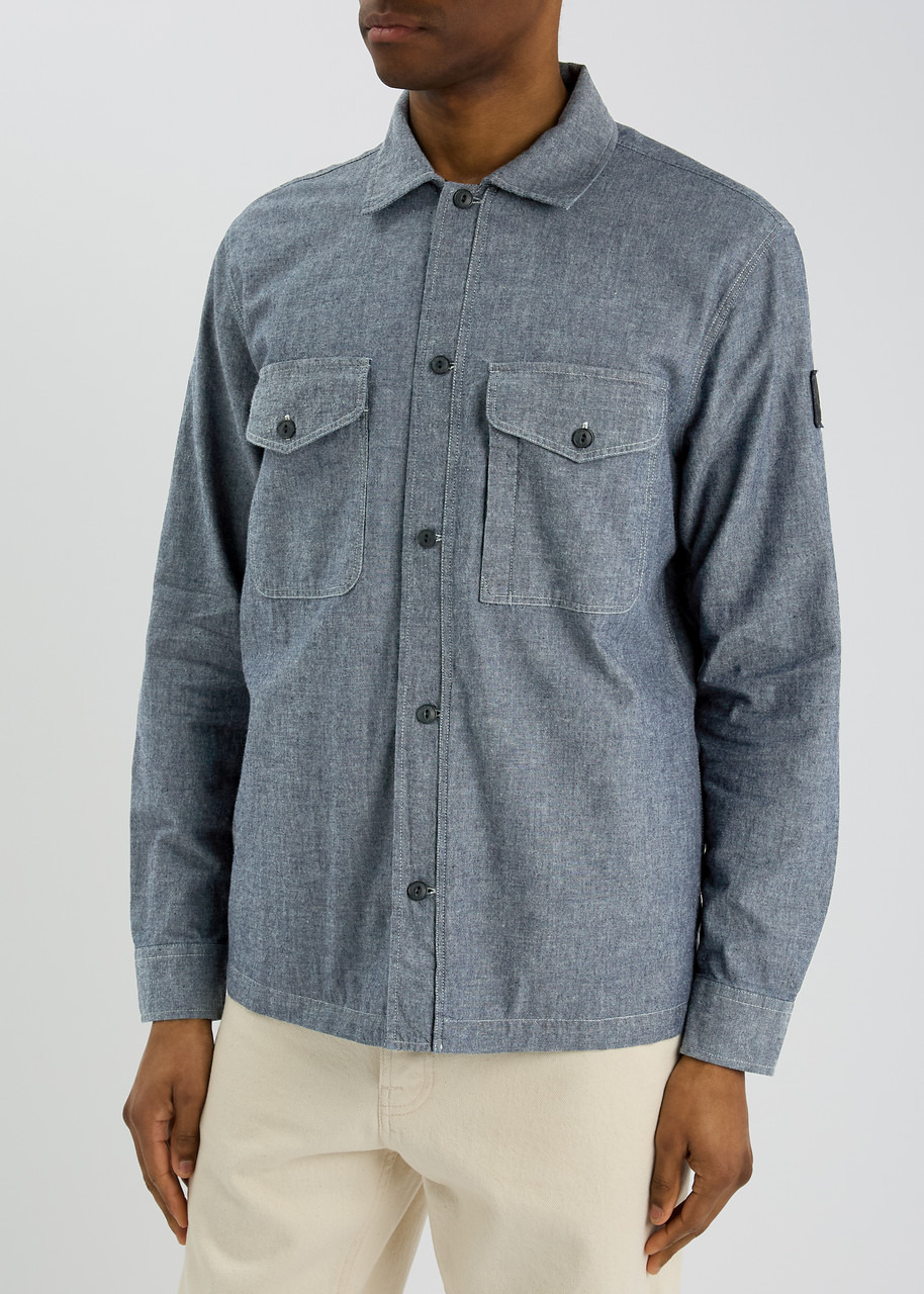 Belstaff Logo Chambray Overshirt - 2
