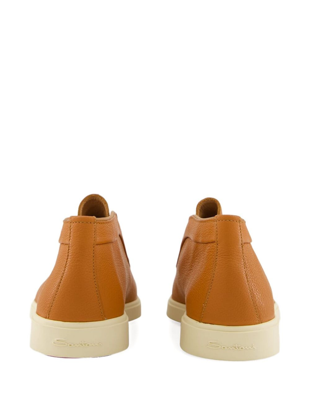 leather slip-on boots - 3
