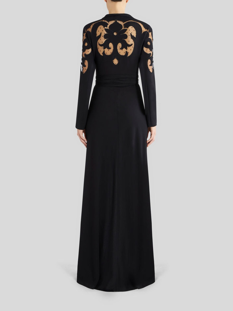 LONG DRESS WITH EMBROIDERY AND TULLE 4