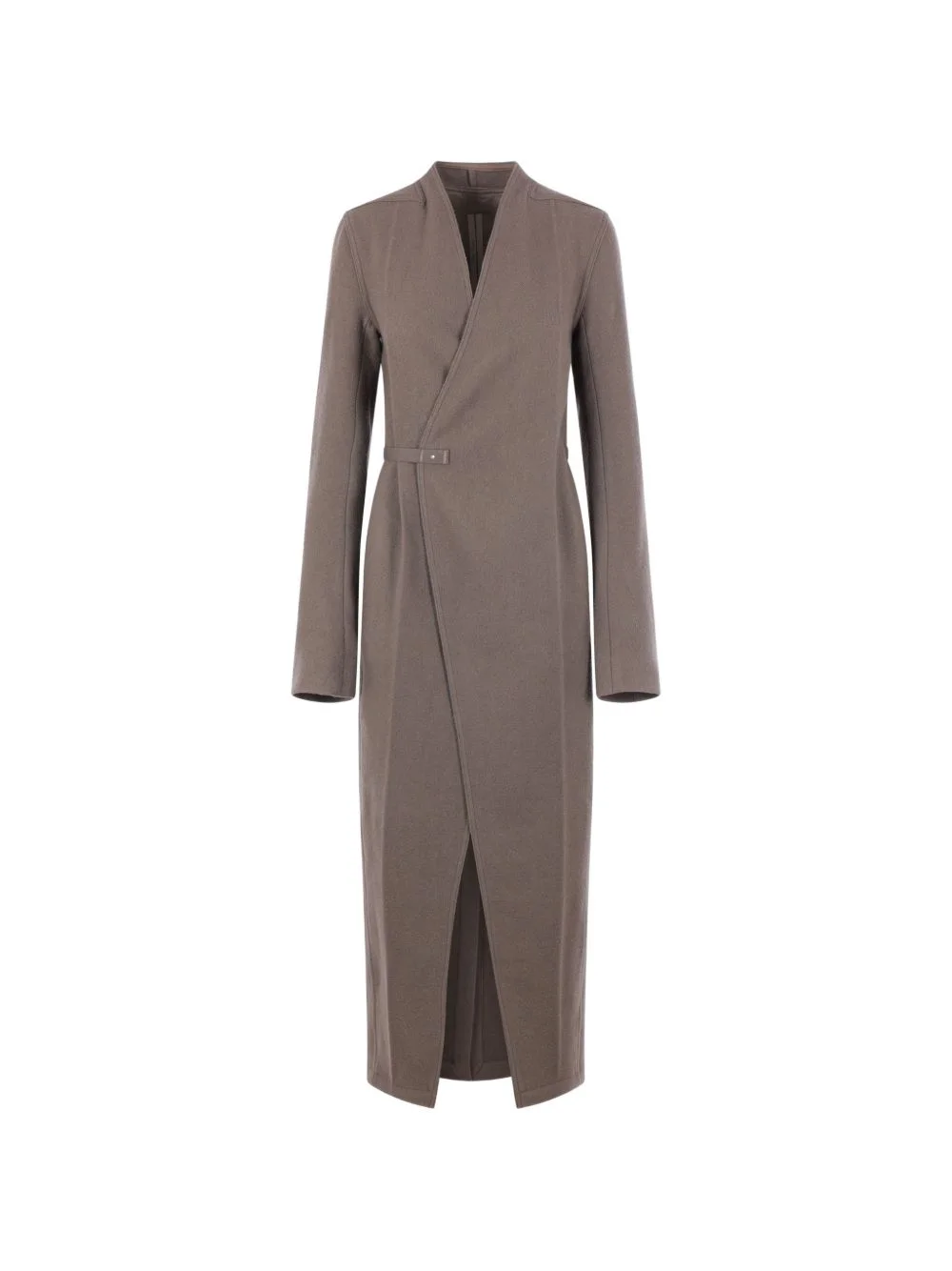 belted wrap-style coat - 1