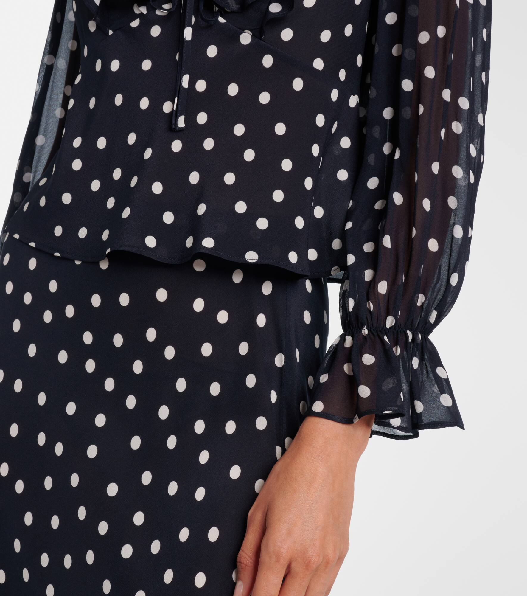 Lasca polka-dot silk top - 5
