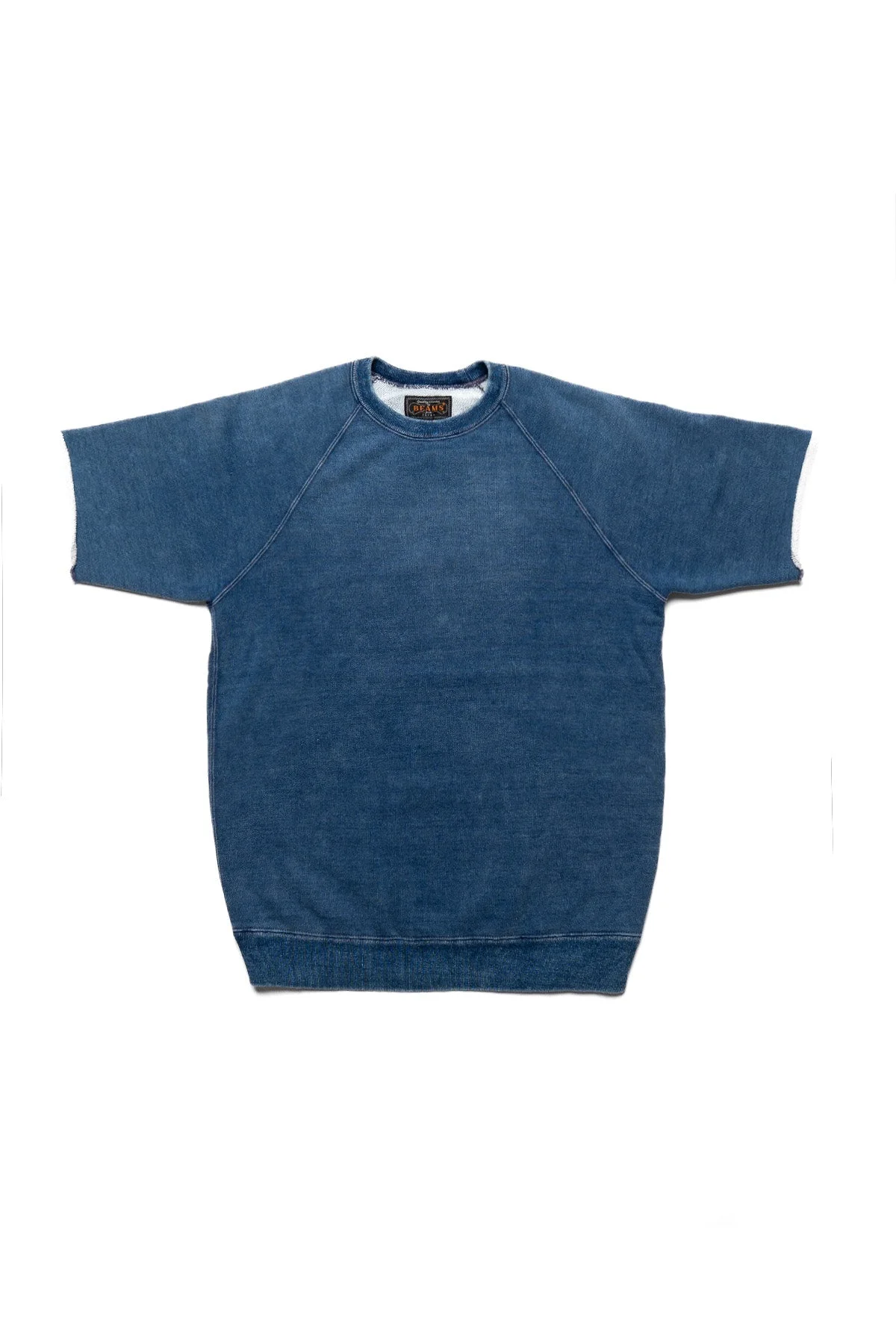 Sweat Short Sleeve Cut-Off - Indigo - 1