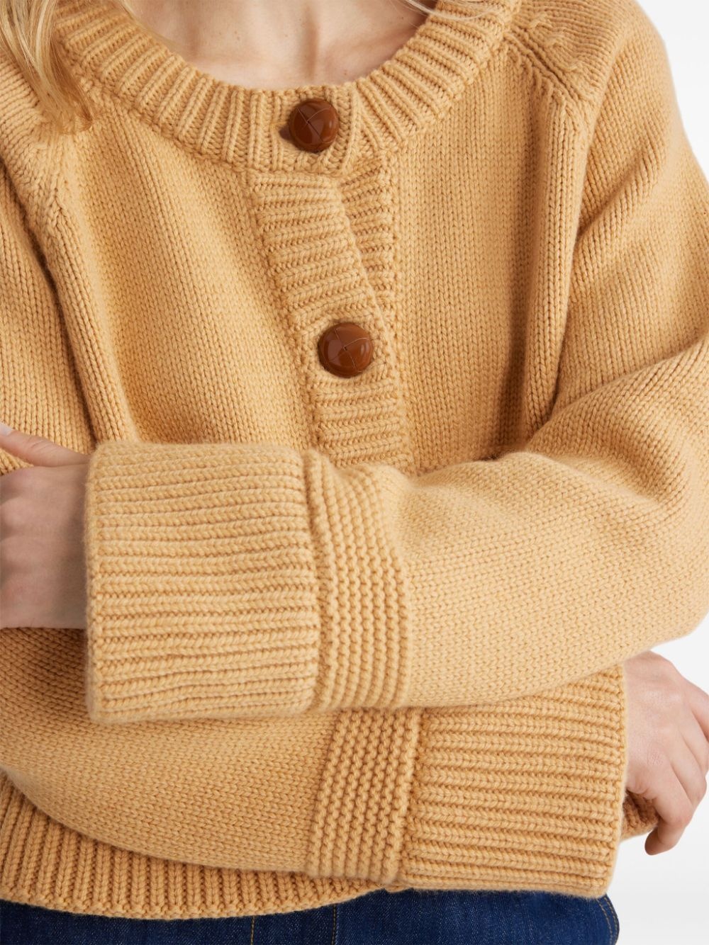 fitted knit rib jacket - 5