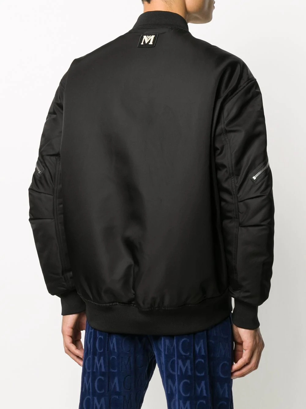 logo patch bomber jacket - 4