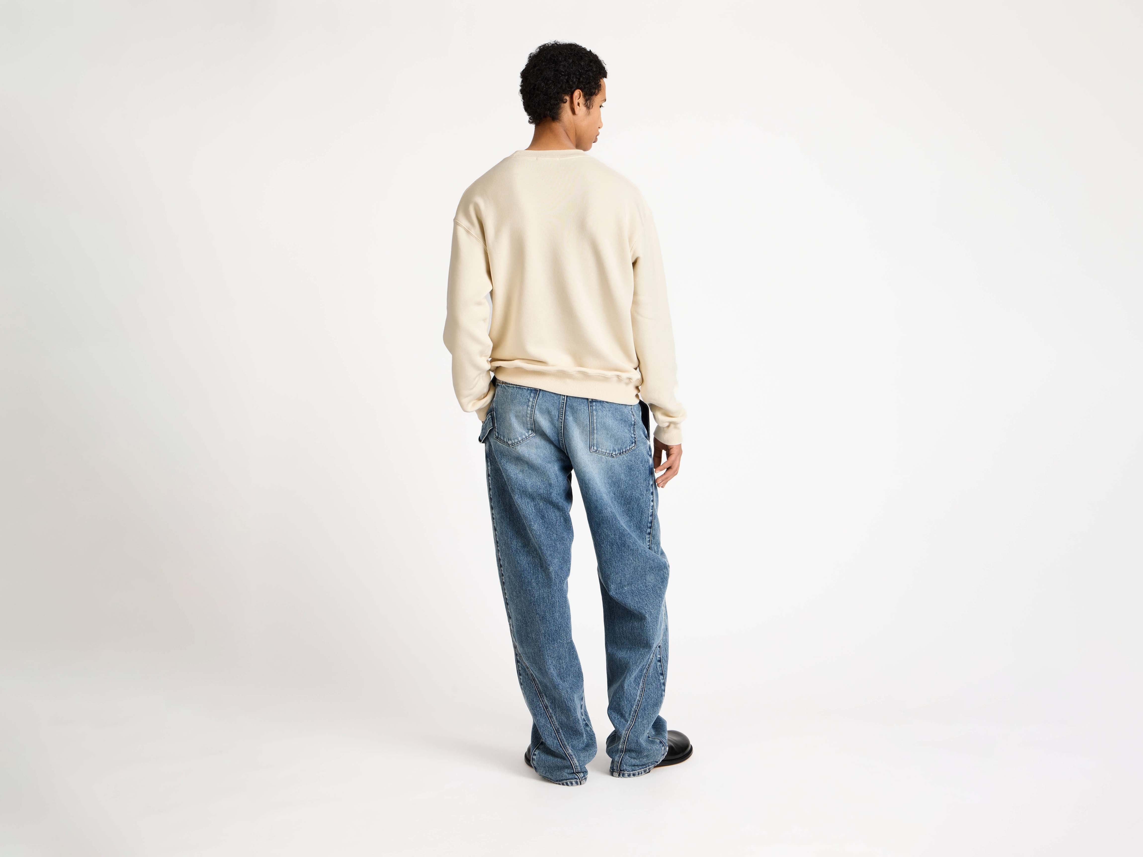 RIBBON ANCHOR SWEATSHIRT IN ECRU - 3