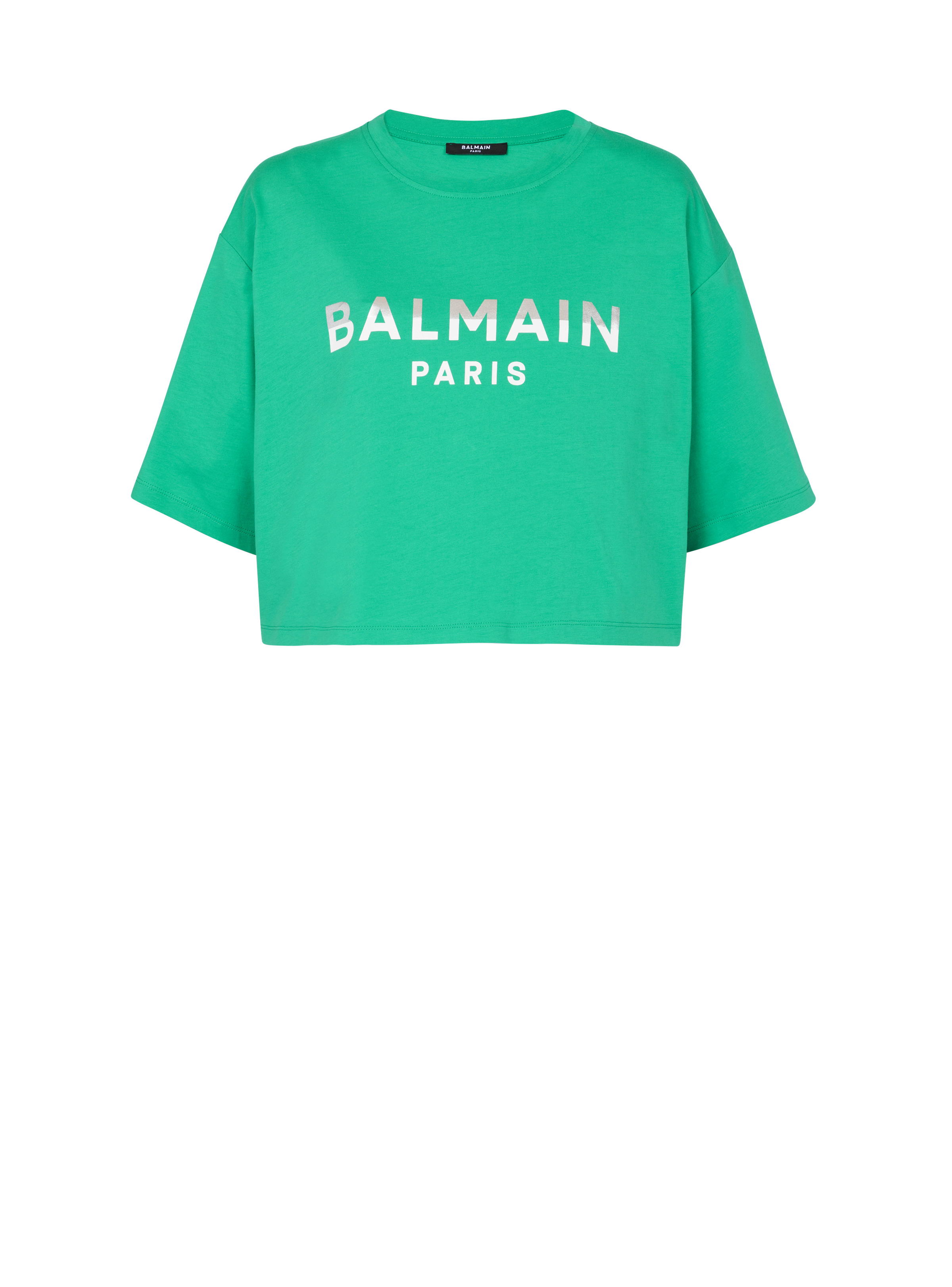 Cropped Balmain Paris T-shirt - 1
