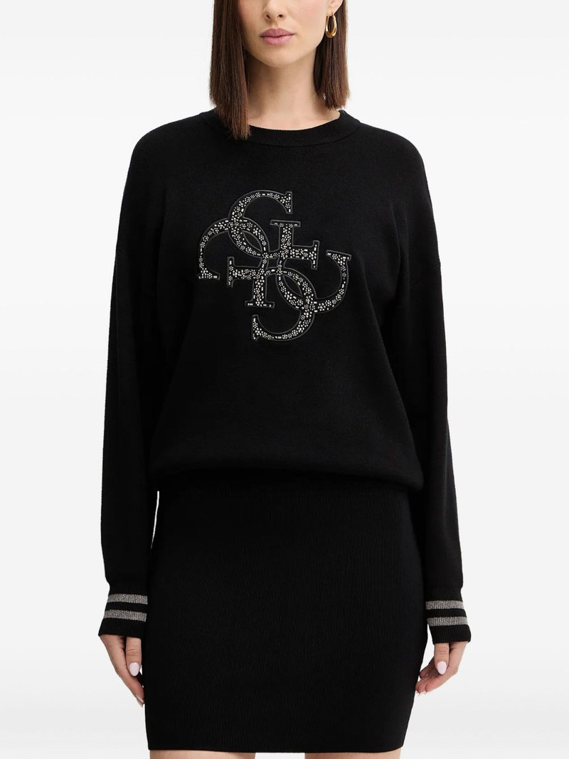logo-appliqué sweater 1