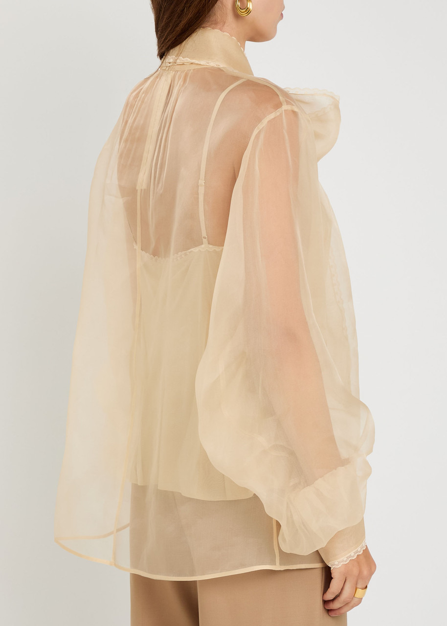 Zimmermann Memento Silk-organza Blouse - 3