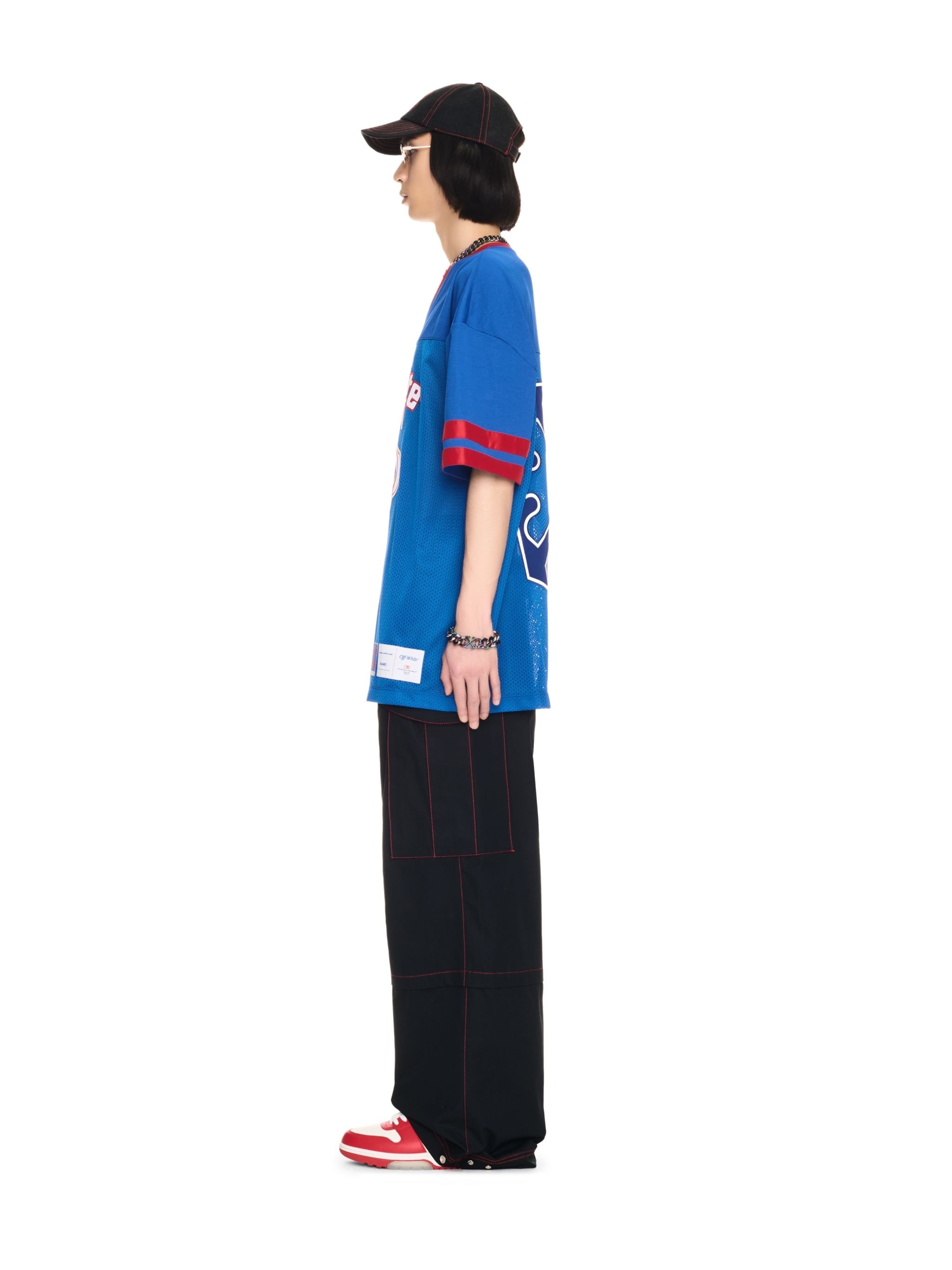Black Cotton Arrow Cargo Pants - 3